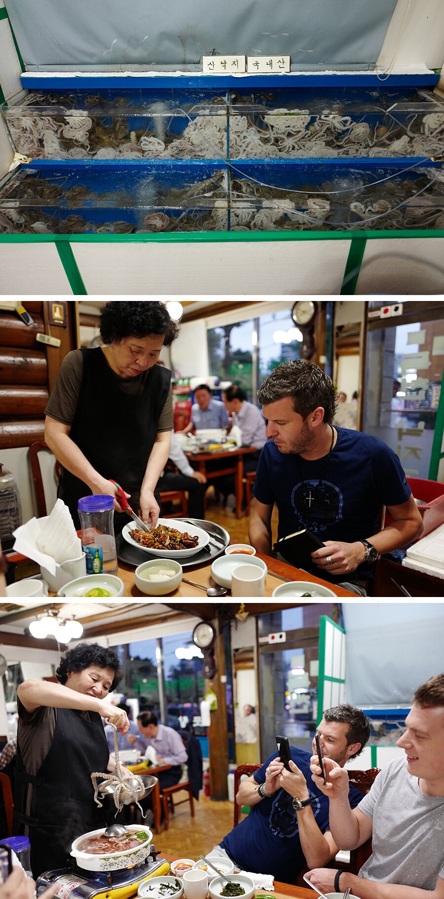 독천낙지골 음식