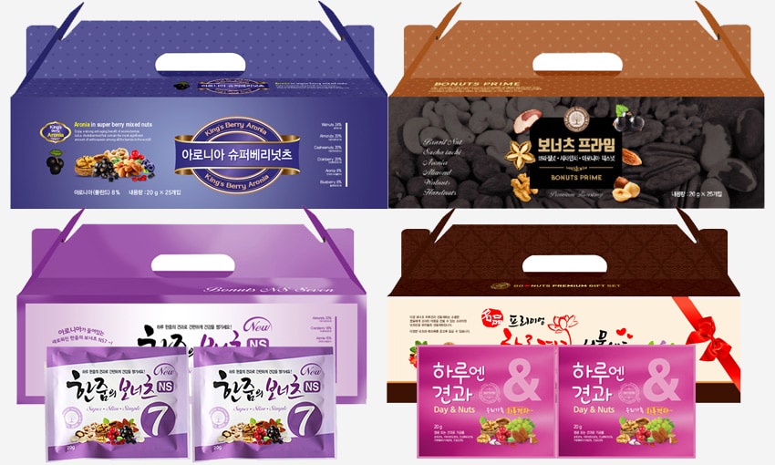 백화점 판매 한줌견과선물세트