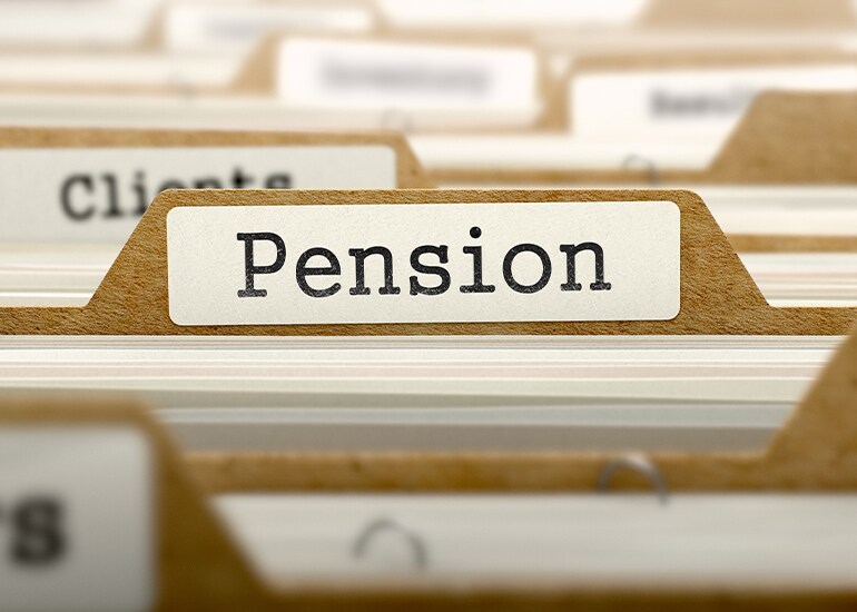 Pension이라고 적힌 파일 폴더